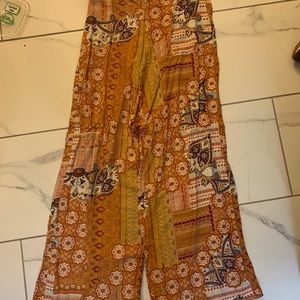 High waisted flare casual pants